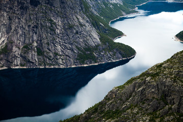 Colorful mountain scenes in Norway. Beautiful landscape of Norway, Scandinavia. Norway mountain landscape.