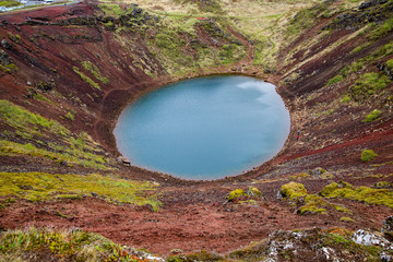 Der Kerid Krater in Island © Wolfgang
