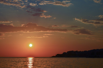 Naklejka premium Colorful Sunset