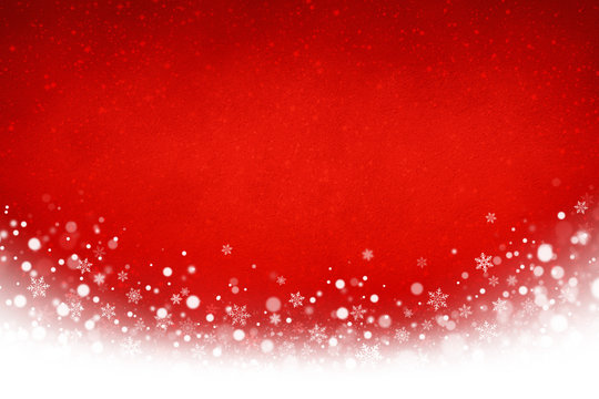 Frozen red Christmas background
