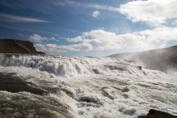 Fototapeta na wymiar Gullfoss Wasserfall in Island