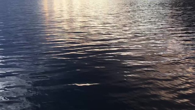 Deep Waters Flow and Ripple under a dark sky (4K)