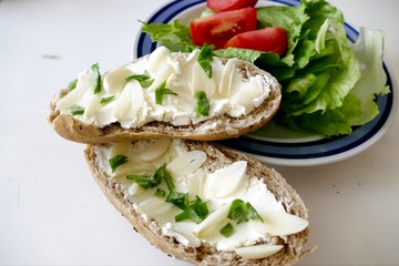 fresh raw vegetable salad as a healthy snack