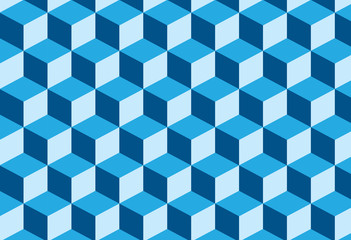 Obraz premium abstract vector of 3d blue hexagon geometric background