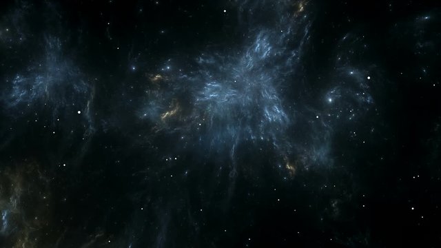 Space nebula transformation, animation