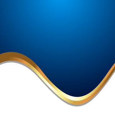 Abstract simle Golden Wave Background