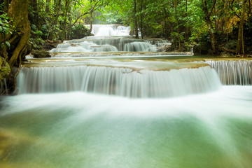 beautiful waterfall in Thailand