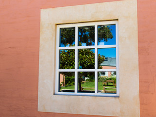 Reflection in Window in Margaret River Western Australia