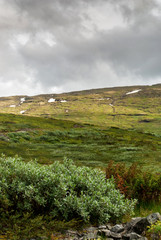 Mountain landscape along the National tourist route Aurlandstjel