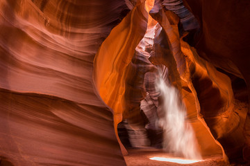 Sun ray in Antelope Canyon USA