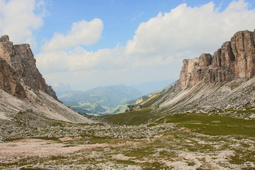 Fototapeta premium Dolomite's landscape -Puez odle natural park