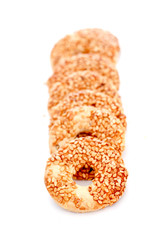 tea cookies with sesame seeds
