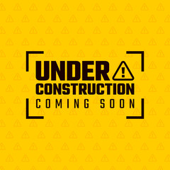 Under construction design, website development concept, vector illustration