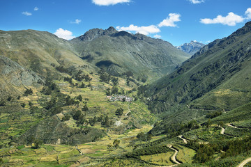 Village of Carania and surroundings, Peru