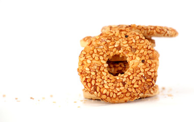tea cookies with sesame seeds
