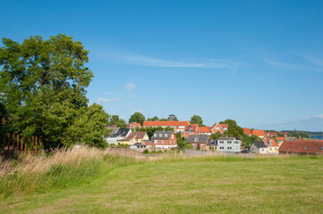 Fototapeta na wymiar View from Vordingborg Castle ruins