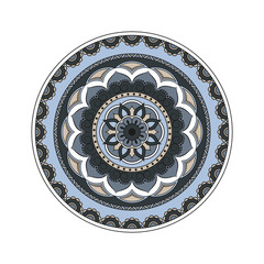 Flower Mandalas. Vintage decorative elements. Oriental pattern, vector illustration. Islam, Arabic, Indian, turkish, pakistan, chinese, ottoman motifs