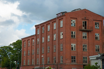 Old abandoned factory building in Ringsted Denmark
