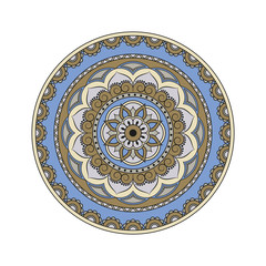 Flower Mandalas. Vintage decorative elements. Oriental pattern, vector illustration. Islam, Arabic, Indian, turkish, pakistan, chinese, ottoman motifs