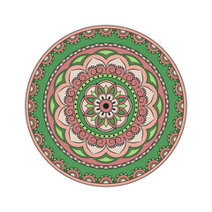Flower Mandalas. Vintage decorative elements. Oriental pattern, vector illustration. Islam, Arabic, Indian, turkish, pakistan, chinese, ottoman motifs
