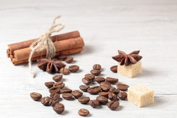 Roasted coffee beans
