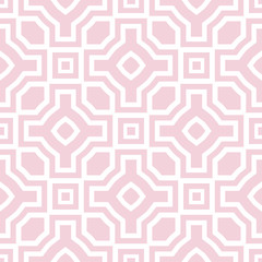 Geometric pale pink seamless pattern for fabrics