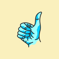 hand sign vector illustration