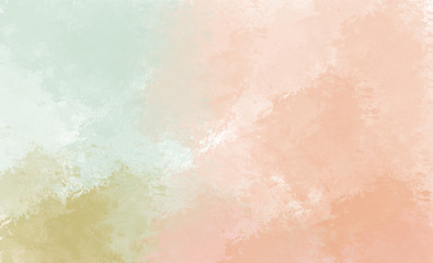 Orange watercolor background. Digital drawing.