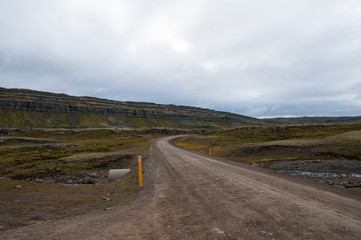 oxi mountain road in East Iceland