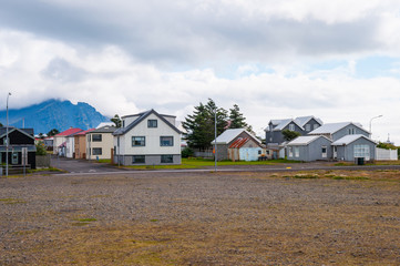 Town of Hofn in Iceland