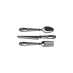 spoon fork knife vector illustration