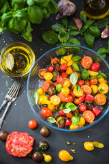 Simply italian tomatoes salad