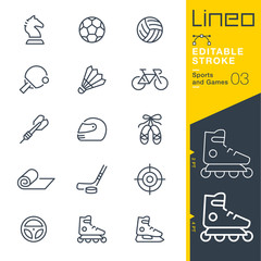 Lineo Editable Stroke - Sports and Games line icons
Vector Icons - Adjust stroke weight - Expand to any size - Change to any colour - obrazy, fototapety, plakaty