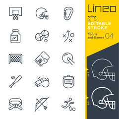 Lineo Editable Stroke - Sports and Games line icons  Vector Icons - Adjust stroke weight - Expand to any size - Change to any colour © sharpnose