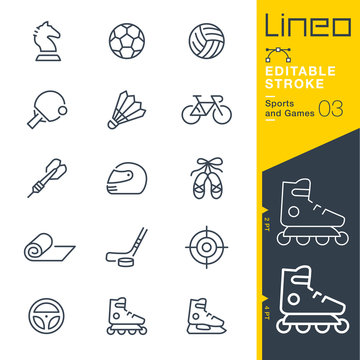 Lineo Editable Stroke - Sports and Games line icons
Vector Icons - Adjust stroke weight - Expand to any size - Change to any colour