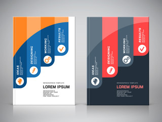 Corporate design of brochure cover