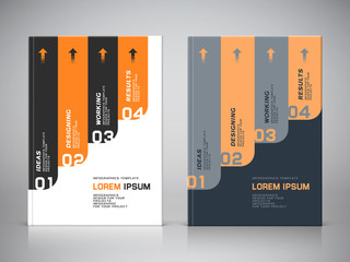 Corporate design of brochure cover