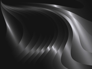 Abstract background with metal waves. Vector illustration