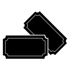 Isolated cinema tickets