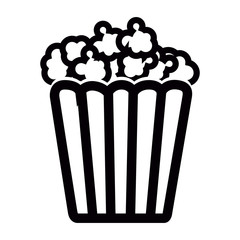 Isolated cinema popcorn