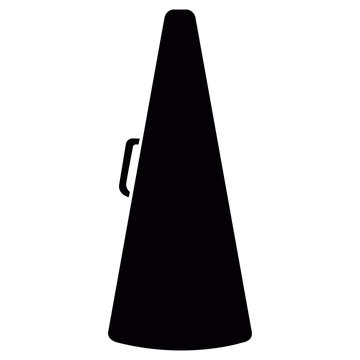 Isolated megaphone silhouette