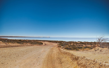 Fototapeta na wymiar Doradillo beach in Puerto Madryn, Chubut, Argentina