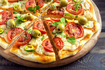Vegetarian pizza.
