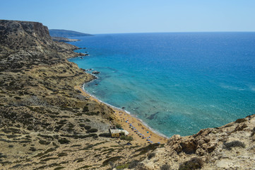 Red beach, matala, crète, grece
