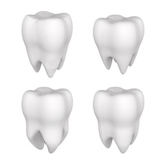 3d tooth isolated