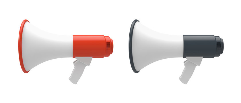 Megaphone isolated on a white.