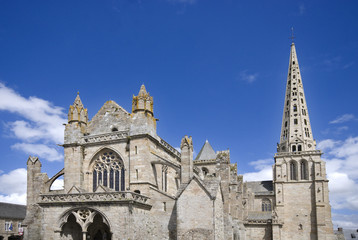 Fototapeta na wymiar Kirche in Trequier in der Bretagne Frankreich