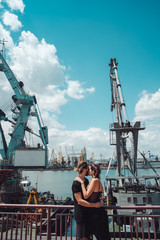 Guy and girl in the docks