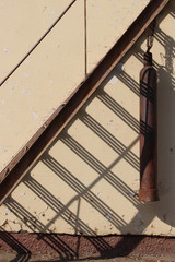 Obraz premium Building with stairs and shadow of it