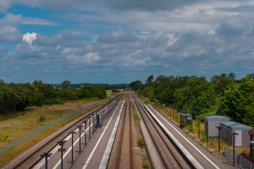 Fototapeta na wymiar Lundby train station in Denmark